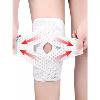 Профессиональные наколенники восьмого поколения с тремя слоями силиконовых подушечек для фиксации колена и реабилитации после разрывов XXXL