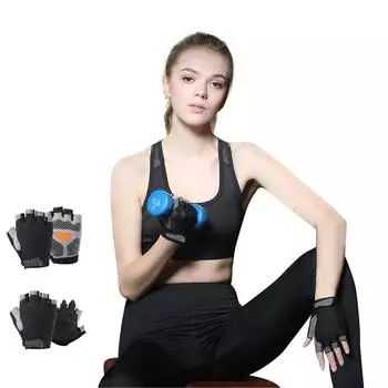 Профессиональные нескользящие дышащие перчатки для фитнеса и спортзала для женщин и мужчин, летние перчатки без пальцев для рыбалки, езды на велосипеде, женские велосипеды S