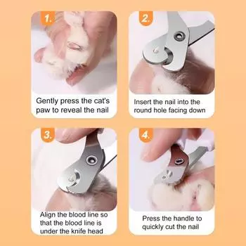 Профессиональные ножницы для ногтей для домашних животных, Защитная защита, Нескользящая ручка, удобная ручка, предотвращает травмы, собаки, кошки, кусачки для ногтей, товары для домашних животных оранжевый