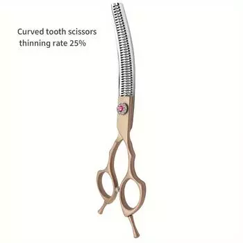 Профессиональные ножницы для стрижки собак, изогнутые филировочные ножницы для домашних животных, ножницы-ломтики, плоские ножницы, зубные ножницы, инструменты для ухода за собаками