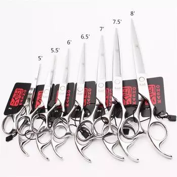 Профессиональные ножницы для волос 5 дюймов 6 дюймов 7 дюймов 8 дюймов японские парикмахерские ножницы из нержавеющей стали Парикмахерские филировочные ножницы Ножницы для стрижки волос