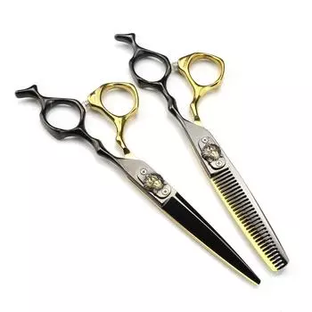 Профессиональные ножницы из стали 440C длиной 6 дюймов для стрижки тигровых волос, филировочные инструменты для парикмахеров, ножницы для стрижки волос, парикмахерские ножницы