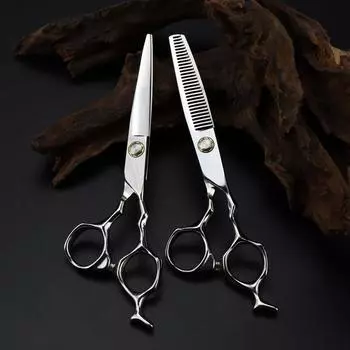 Профессиональные ножницы из стали 440C с подшипником 6 дюймов, ножницы для стрижки волос, филировочные ножницы для парикмахеров, парикмахерские ножницы