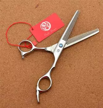 Профессиональные парикмахерские ножницы 5,5 дюймов 6 дюймов Purple Dragon Япония 440C филировочные ножницы с двойными боковыми зубьями Скорость истончения 15%