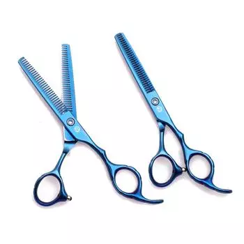 Профессиональные парикмахерские ножницы 5,5 дюймов 6 дюймов Purple Dragon Япония 440C филировочные ножницы с двойными боковыми зубьями Скорость истончения 15% Z2001