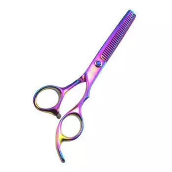 Профессиональные парикмахерские ножницы, тонкий режущий триммер, инструмент с плоским зубом для прически 6.0 Tooth Scissor разноцветный
