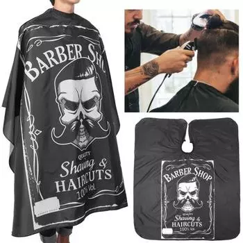 Профессиональные парикмахеры для взрослых, усы, парикмахерская ткань, платье, накидка, фартук для стрижки волос чёрный