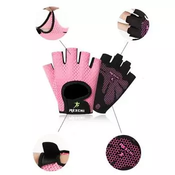 Профессиональные перчатки для фитнеса, нескользящие спортивные перчатки для йоги, половина относится к мужским и женским пауэрлифтерам, защищают аксессуары для велосипеда S
