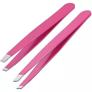 Профессиональные пинцеты для бровей, 2 шт., пинцеты из нержавеющей стали для бровей, ресниц, вросшие волосы, осколки волос на лице 10x6x1cm