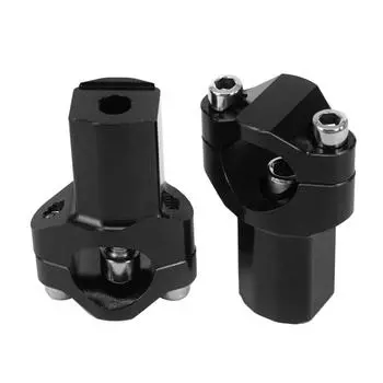 Профессиональные подъемные стойки для руля мотоцикла, крепление на руле с зажимом, подъемная стойка руля 28 мм, простая установка, аксессуары для мотоциклов чёрный