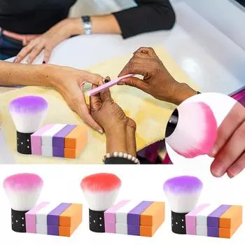 Профессиональные полировальные бруски и мягкие щеточки для чистки ногтей. Натуральный уход за ногтями, подходит для домашнего и салонного использования. 2