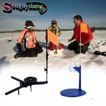 Профессиональные портативные снасти для зимней рыбалки, высокая чувствительность и значительный сигнал, профессиональные портативные снасти для зимней рыбалки чёрный