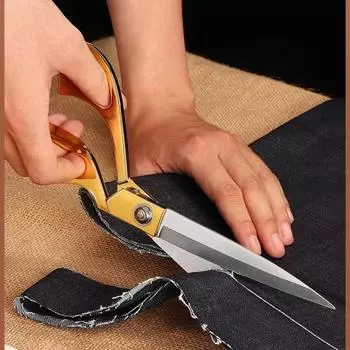 Профессиональные портновские ножницы, винтажные ножницы из нержавеющей стали для резки ткани и кожи, аксессуары для шитья своими руками