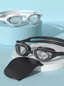 Профессиональные противотуманные линзы для взрослых с защитой от ультрафиолета, мужские и женские очки для плавания, водонепроницаемые регулируемые силиконовые очки для плавания в бассейне