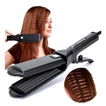 Профессиональные щипцы для завивки волос, щипцы для гофрирования, зажим для пластины, керамические гофрированные щипцы для завивки волос, ... укладки волос EU