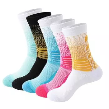 Профессиональные спортивные баскетбольные носки на открытом воздухе, элитные утолщенные футбольные тренировочные носки для бега, велоспорта, мужские и женские US 6-11.5 EU 38-44