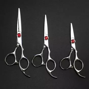 Профессиональные стальные 5 5,5 6 красные ножницы для стрижки бровей парикмахерские ножницы Makas парикмахерские ножницы