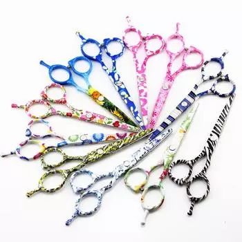 Профессиональные стальные 5,5-дюймовые ножницы для стрижки волос Керамические ножницы для стрижки волос Парикмахерские ножницы