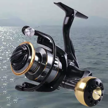Профессиональные сверхлегкие 1000~7000 серии 5.2:1 Передаточное отношение, максимальное сопротивление 26 фунтов, металлическая шпуля с ЧПУ, спиннинговая рыболовная катушка для пресной и соленой воды EVA-800