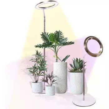 Профессиональные светодиодные лампы для роста растений с различными функциями переключения цвета и регулировки яркости, подходят для комнатных растений. белый