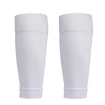 Профессиональные тренировочные уличные футбольные щитки для голени с фиксированными носками, высокоэластичный шелк, дышащая сетка белый