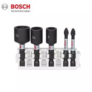 Профессиональные ударные биты Bosch, 5 шт., набор отверток и насадок, ударный ключ Pick and Click, аксессуары, дрель