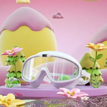 Профессиональные водонепроницаемые мягкие силиконовые очки для плавания в большой оправе, очки для плавания, противотуманные, УФ-защитные мужские и женские очки для мужчин и женщин