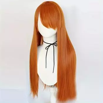 Профессиональные волосы волосы волосы парик парик волосы длинные черные имитация кожи головы сетка для пуговиц 60 см реквизит для ролевых игр подходит для любителей косплея, 24inches