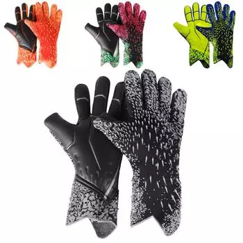 Профессиональные вратарские перчатки, латексные утолщенные защитные вратарские спортивные перчатки для молодежи и взрослых, тренировочные матчи, 1 пара No.10