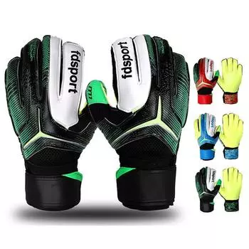 Профессиональные вратарские перчатки мужские и женские футбольные вратарские перчатки нескользящие утолщенные латексные перчатки для защиты пальцев вратаря Size 8
