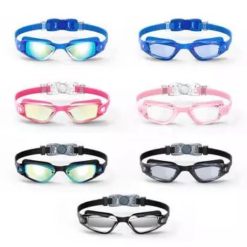 Профессиональные взрослые очки для плавания с защитой от запотевания и ультрафиолета, мужские и женские силиконовые водонепроницаемые очки для плавания, регулируемые