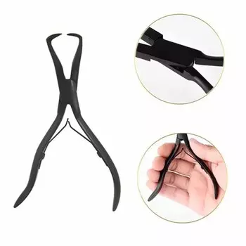 Профессиональные золотые плоскогубцы для наращивания волос, плоскогубцы для нанесения утка, микрозвенья, бусины, плоскогубцы