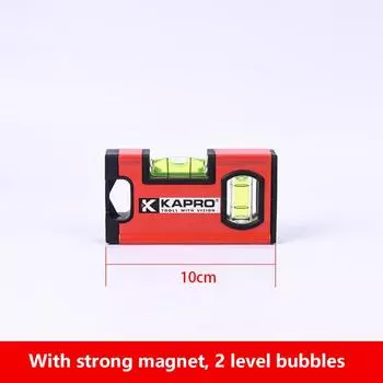 Профессиональный 20/10 см мини-спиртовой уровень пузырьковый алюминиевый магнитный уровнемер портативный измерительный нивелир инструмент строительство