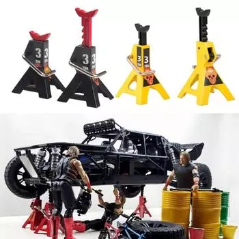 Профессиональный 3-тонный домкрат для масштаба 1/10, подставки для имитации домкрата с дистанционным управлением, любители моделирования, регулируемая высота жёлтый