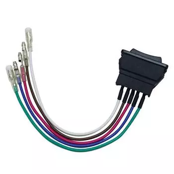 Профессиональный 5-контактный 12-контактный для черного автомобиля 24 В переключатель стеклоподъемника с пластиковой лампой