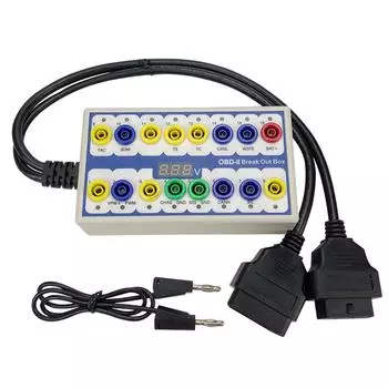 Профессиональный автомобильный блок OBD-2, бортовая диагностическая коммутационная коробка, протокол OBD-II белый