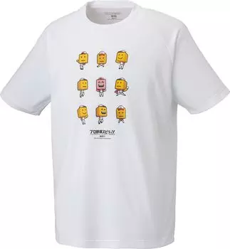 Профессиональный бейсбол Spirits A BOT97105 Белый [ZETT] Футболка Chosoku-kun Мужская белый