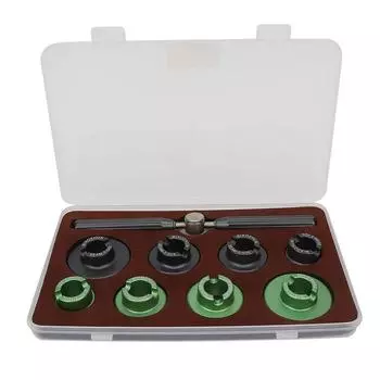 Профессиональный часовщик, инструмент для ремонта задней крышки часов, замена батареи с 8 плашками