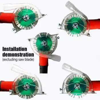 Профессиональный чехол для резки угловой шлифовальной машины, пылеулавливающий кожух, прозрачный и прочный, подходит для пильных дисков 3 /4 /5