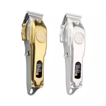 Профессиональный цифровой дисплей электрическая машинка для стрижки волос Масло Нажмите и отрежьте Длительный срок службы батареи Электрический фейдер