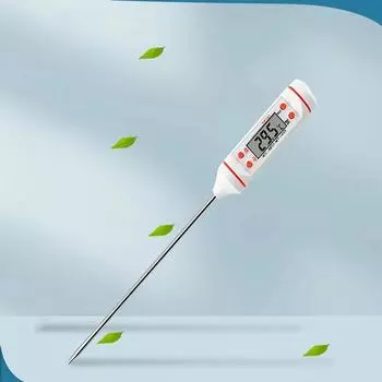 Профессиональный цифровой кухонный термометр для барбекю, воды, масла, приготовления мяса, еды, термометры из нержавеющей стали 304, инструменты для зонда чёрный