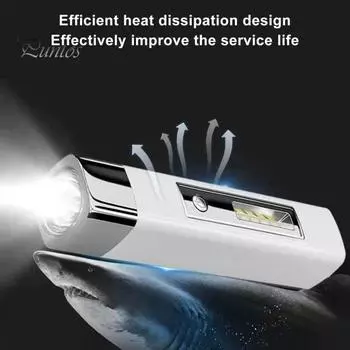 Профессиональный дальний ударопрочный уличный велосипедный фонарик, энергосберегающий поисковый прожектор, товары для кемпинга белый