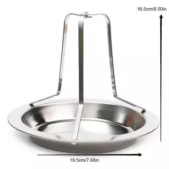 Профессиональный держатель для жаровни для курицы из нержавеющей стали, антипригарная стойка для барбекю, решетка для жареной курицы для ужина в кемпинге