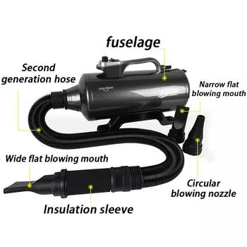 Профессиональный фен для собак мощностью 2200 Вт, большой фен для собак, бластер, ванна для собак, прически, портативные сушилки для собак, двойной мотор