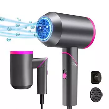 Профессиональный фен мощностью 1800–2000 Вт с диффузором. Дорожный фен. Фен с диффузором. Складные профессиональные инструменты для волос. Портативный фен. European standard