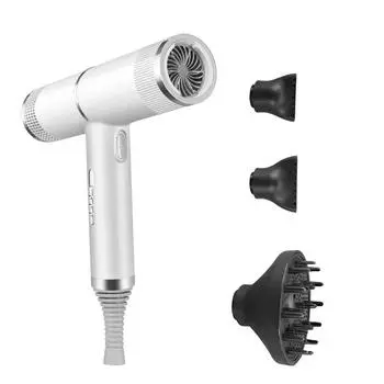 Профессиональный фен с отрицательными ионами, мощный, быстросохнущий, с низким уровнем шума, портативный фен, инструменты для укладки волос UK Plug чёрный