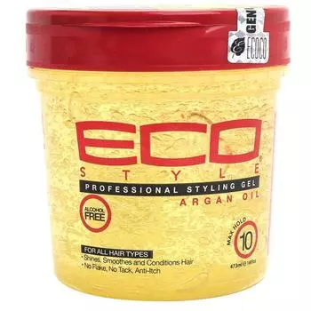 Профессиональный гель для укладки волос EcoStyler с аргановым маслом, 473 мл, 1 шт.