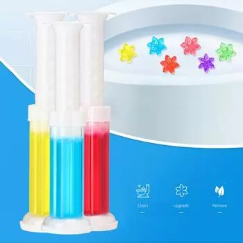 Профессиональный гель, удобный легкий ароматный гель в форме цветка, гель для чистки туалета синий