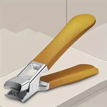 Профессиональный инструмент для маникюра и педикюра, машинка для стрижки ногтей с большим ртом, защита от брызг, супер толстая машинка для стрижки ногтей, подходит для толстых ногтей чёрный