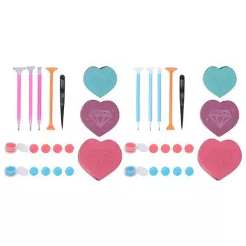 Профессиональный инструмент для рисования стразами Пластиковые лотки для сортировки бусин Маникюрные аксессуары Инструменты Blue